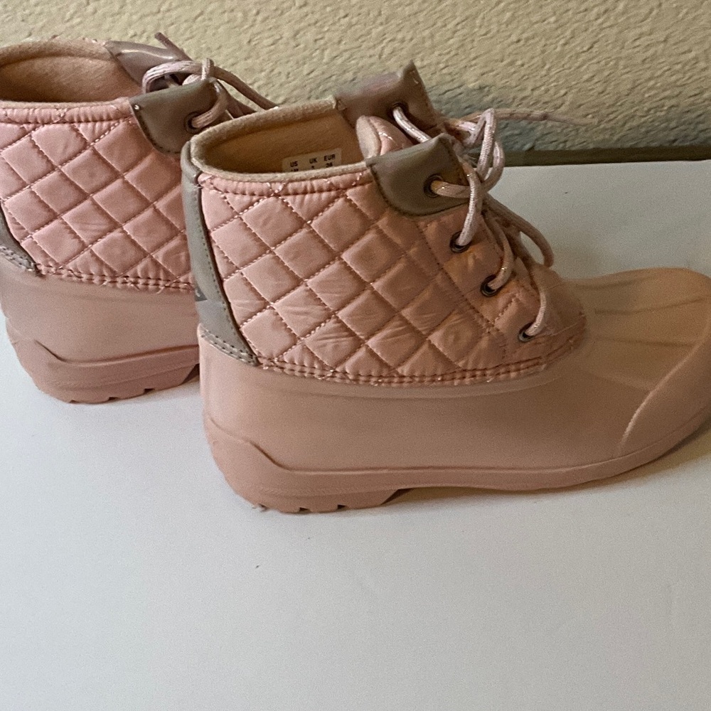 Sperry Kids Pink Quilted Boots